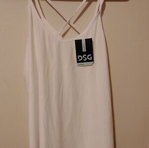 DSG White Strappy Camisole Top